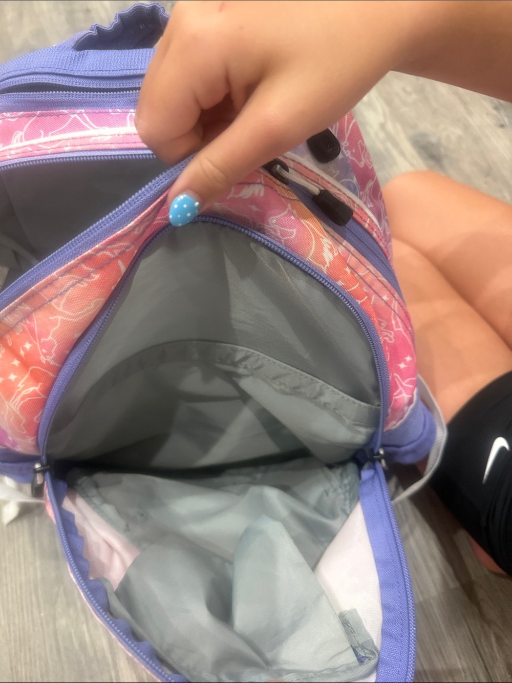 High Sierra Purple and Pink (unicorn) Ombre Backpack - Picture 4 of 6